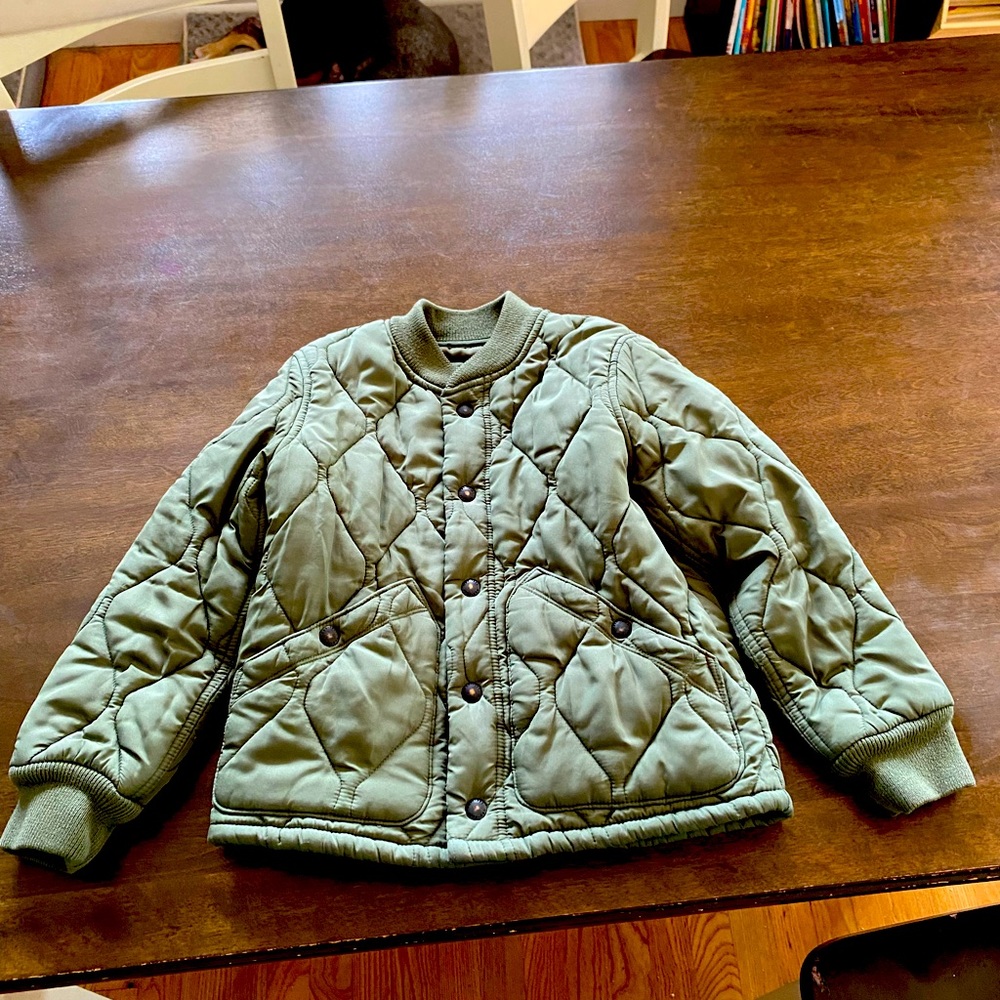 Gap Kids Boys Green Bomber Jacket Size Small Size 6/7